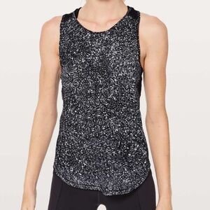 Lululemon Speckled Mesh Sculpt Tank, Size 6